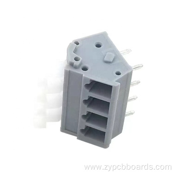 PCB Screwless spring terminal block HQ243-5.0mm pitch